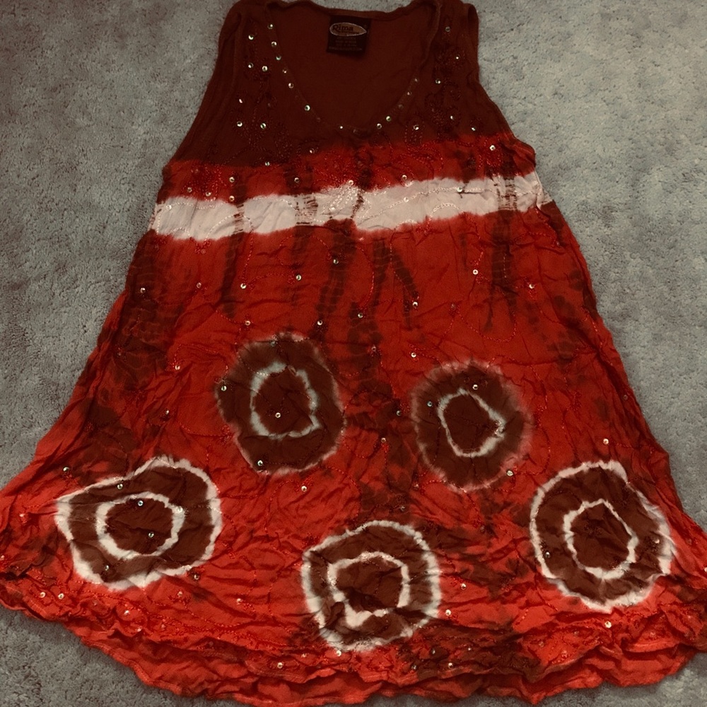 Girls tie dyed summer dress